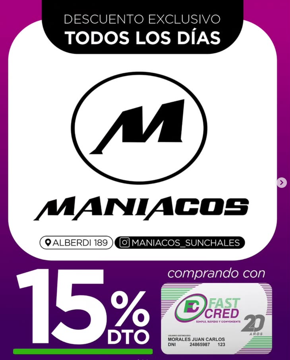 Logo de Maniacos